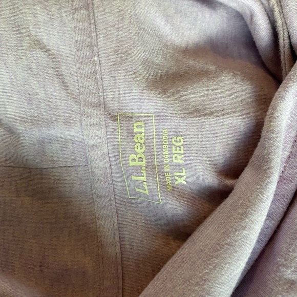 LL Bean Womens Lilac Purple Long Sleeve Sweatshirt - Picture 4 of 4